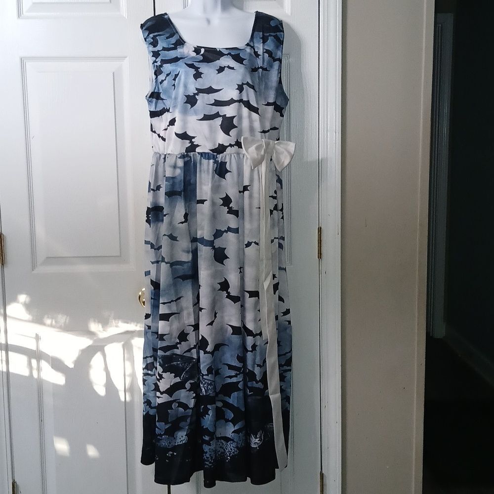 Halloween bats fit flare party dress  Sz 3XL  NWOT